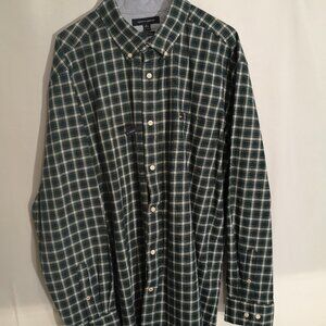 NWOT Tommy Hilfiger Men's Size XL Plaid Classic Fit Casual Shirt